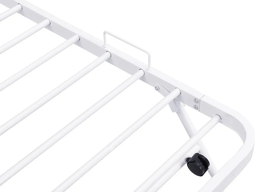 Lit sommier d'appoint pliant 90 x 190 cm - Métal - Blanc - ADONIS II>Vente-unique Clearance