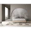 Ityhome Lit Sommier sans sommier capitonné 160x200 Azelia simili cuir gris tourterelle* Lit Coffre