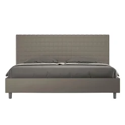 Lit Sunny cappuccino en similicuir avec sommier rembourré 200x200>Ityhome Sale