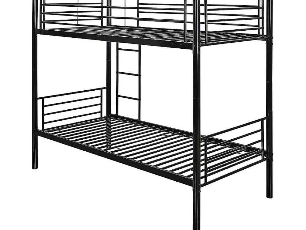 Habitat Et Jardin Lit superposé "ADAM" - 90 x 190 cm - Métal - Noir*Enfant Lit Enfant