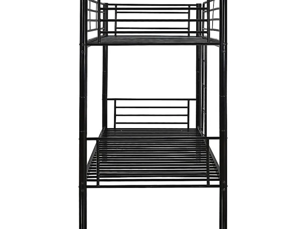 Habitat Et Jardin Lit superposé "ADAM" - 90 x 190 cm - Métal - Noir*Enfant Lit Enfant