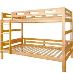 Simple Life Lit superposé enfant, 2 lits simples, cadre pin massif, montage facile, naturel, 90x200 cm*Enfant Lit Enfant
