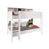 Lit superposé LUCKY 90x190 + 2 sommiers / Blanc>Weber Industries Outlet