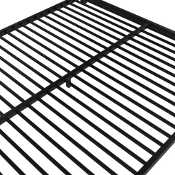 Lit Superposé Métal 90x200 et 140x200 cm, Lit Double enfant/Ado avec Échelle et Barrières de Sécurité - Sans Matelas - Noir><noscript><img width=
