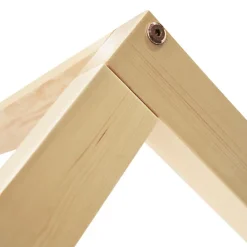 ModernLuxe Lit superposé pour enfant 90x200cm - Lit cabane - avec 2 grands tiroirs - Bois massif - Blanc + Naturel (sans matelas)*Enfant Lit Enfant
