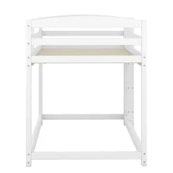 Lit superposé pour enfants, lit cadre bois massif pin, montage facile, blanc, 90x200 cm><noscript><img width=