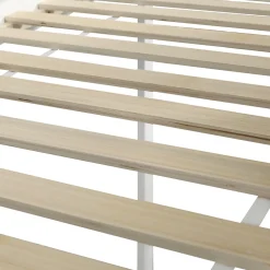 Fortuna lai Lit superposé 90x200 cm, avec fenêtre, toboggan, 2 rangements dans l'échelle, blanc,marron*Enfant Lit Enfant