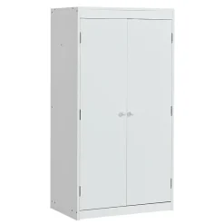 Fortuna lai Lit superposé 90x200 cm avec table, armoire, sécurité, échelle 4 marches, cadre bois*Enfant Lit Enfant
