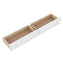 ProximaX Lit superposé 90x200cm pour enfants avec tiroirs, convertible, fonctionnel, blanc, Lit cabriolet pratique et gain de place*Enfant Lit Enfant