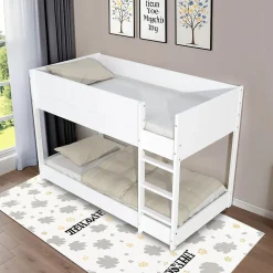 Weber Industries LIT SUPERPOSE 90x190 BOB + 2 SOMMIERS / Blanc*Enfant Lit Enfant