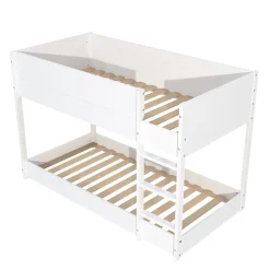 Weber Industries LIT SUPERPOSE 90x190 BOB + 2 SOMMIERS / Blanc*Enfant Lit Enfant