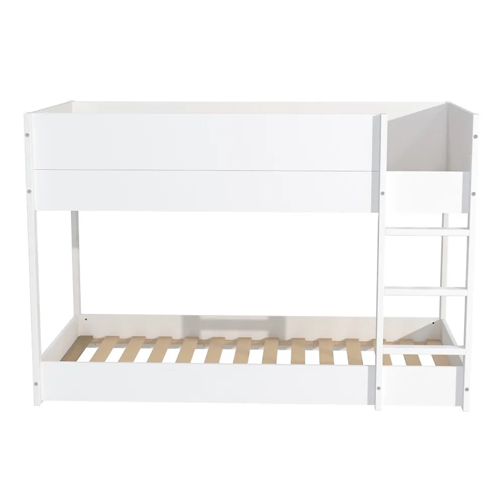 Weber Industries LIT SUPERPOSE 90x190 BOB + 2 SOMMIERS / Blanc*Enfant Lit Enfant