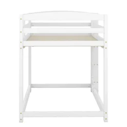 Lit superpose 90x200 cm blanc pour enfants et adolescents avec structure en pin massif facile a assembler><noscript><img data-lazyloaded=
