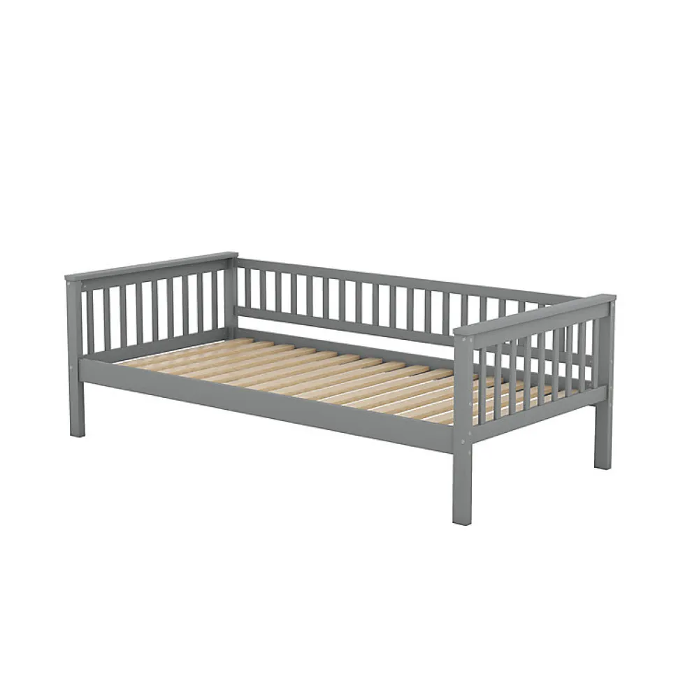 Aapaas Lit superpose 90x200 cm gris avec tiroirs et lits convertibles pour chambre enfant*Enfant Lit Enfant