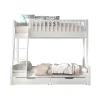 Lit superpose 90-140x200 sommiers et tiroirs inclus Vipack Scott Blanc>Petits-Meubles Online