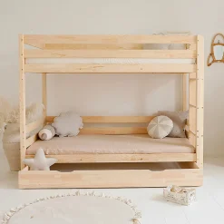 Lit superpose 90x200 sommiers et tiroir inclus Anaëlle Bois><noscript><img width=