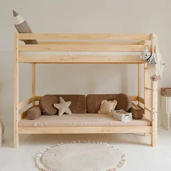 Lit superpose 90x200 sommiers et tiroir inclus Anaëlle Bois><noscript><img width=
