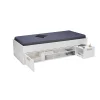 Lit TESS 90x190 + chevet + étagère + rangement / Blanc>Weber Industries Online