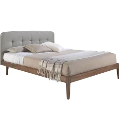 Lit tufté en tissu gris moderne pour chambre à coucher élégante>Angel Cerda Best