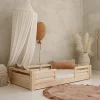 Lit 90x190 barrières et sommier inclus pieds 1 cm Mylena Bois>Petits-Meubles Best