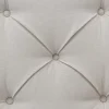 Redom Lit 160x200 cm avec coffre de rangement et tête rembourrée en coton gris clair, cadre bois massif* Lit Avec Rangement
