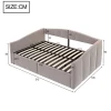 Redom Lit 140x200 cm avec rangement hydraulique et revêtement velours gris clair, convertible, design contemporain* Lit Avec Rangement