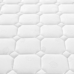 Lit 140x200 cm avec rangement sous-lit et tête de lit capitonnée en velours vert, cadre bois massif><noscript><img width=