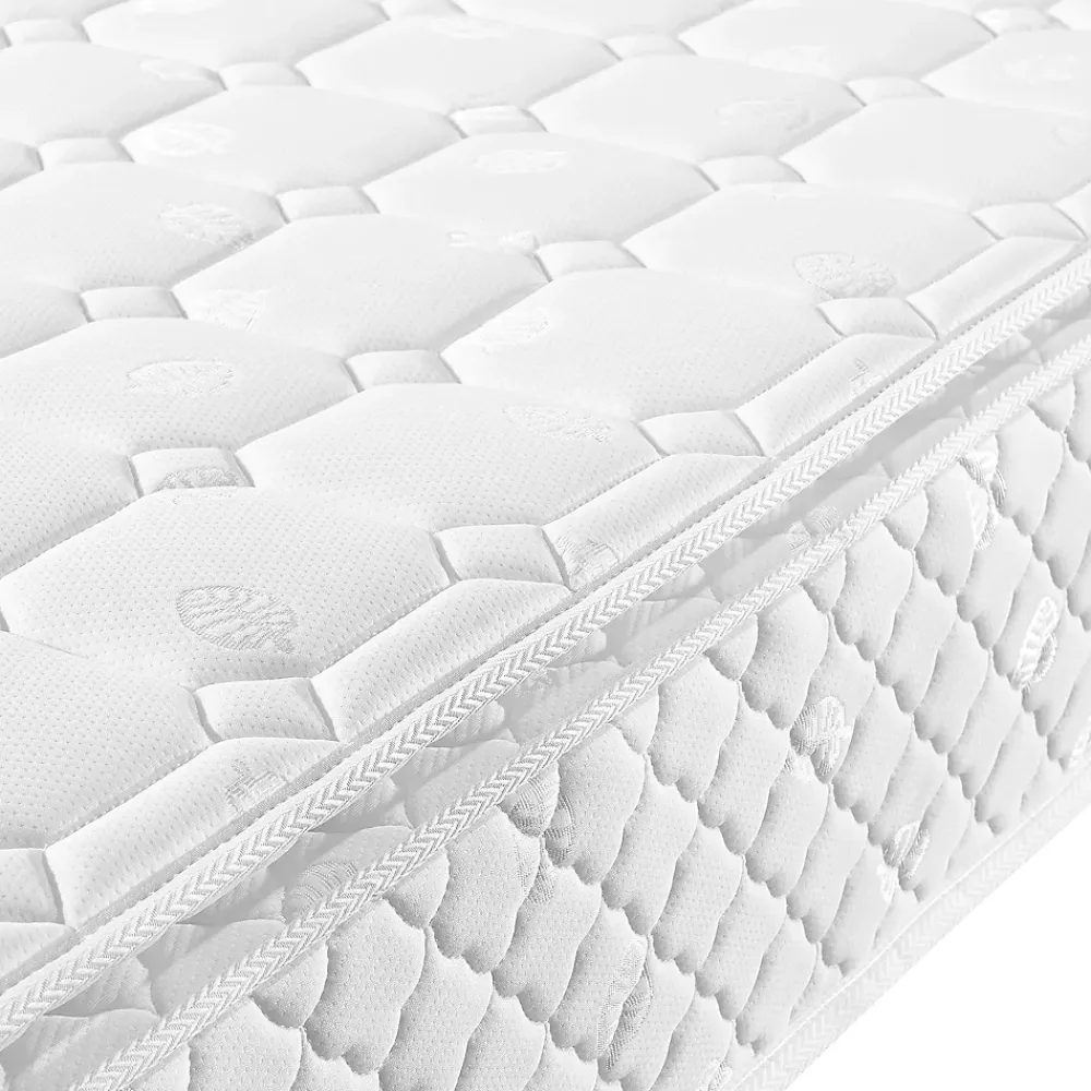 Redom Lit 90x200 cm avec tête de lit rembourrée en lin gris, sommier à lattes inclus et pieds noirs, design sobre* Lit Simple