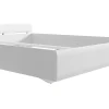 Petits-Meubles Lit 160x200 Darrel Blanc laque et Bois* Lit Double