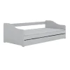 Petits-Meubles Lit 90x200 sommier et tiroir inclus Kocot Kids Allison Blanc* Lit Gigogne