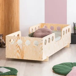 Lit 90x200 sommier inclus Anaïs Bois><noscript><img width=