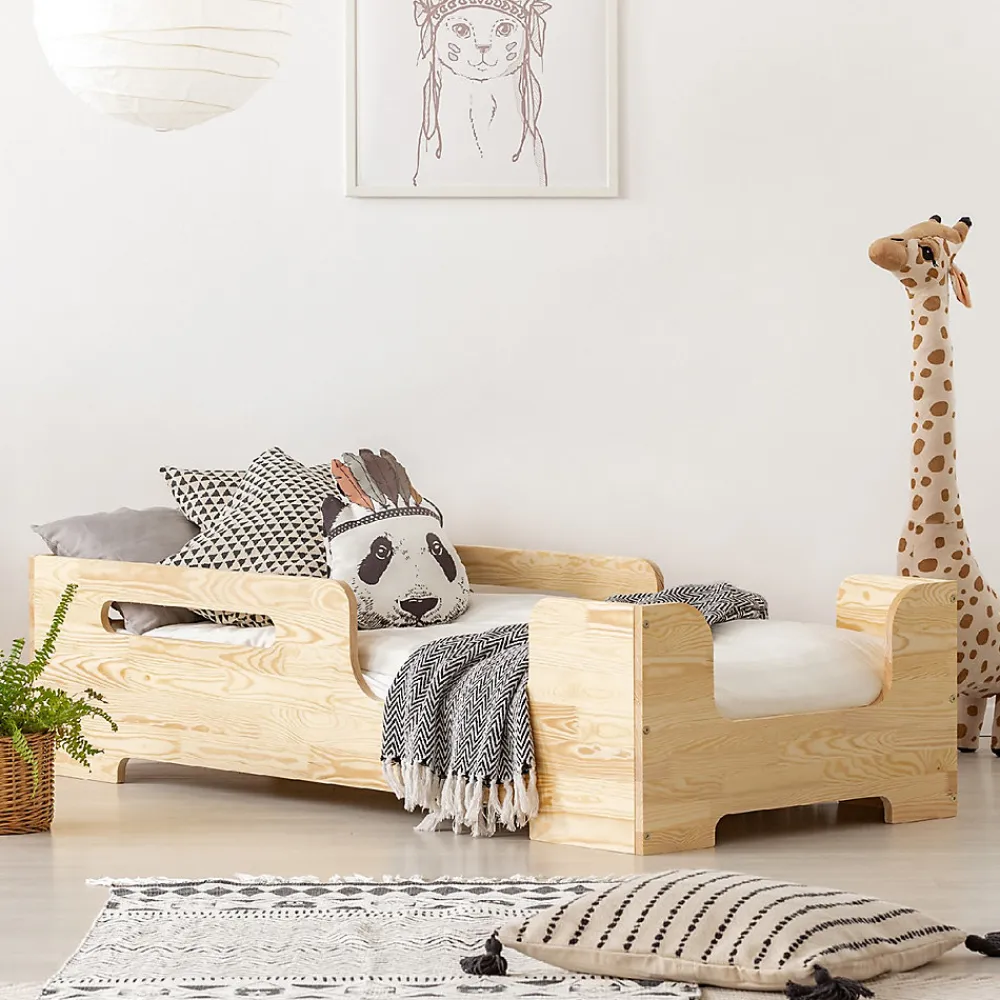 Lit 90x190 sommier inclus Lilian Bois>Petits-Meubles Best