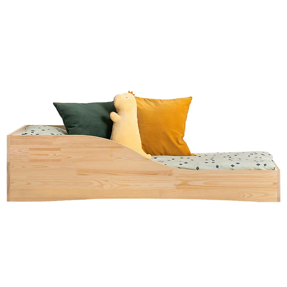 Petits-Meubles Lit 90x200 sommier inclus Ludmilla Bois*Enfant Lit Enfant