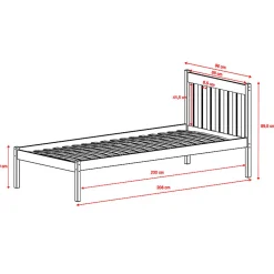 Lit 90x200 sommier inclus Marthe Blanc><noscript><img width=