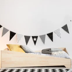 Lit 90x190 sommier inclus Solène Bois>Petits-Meubles Online