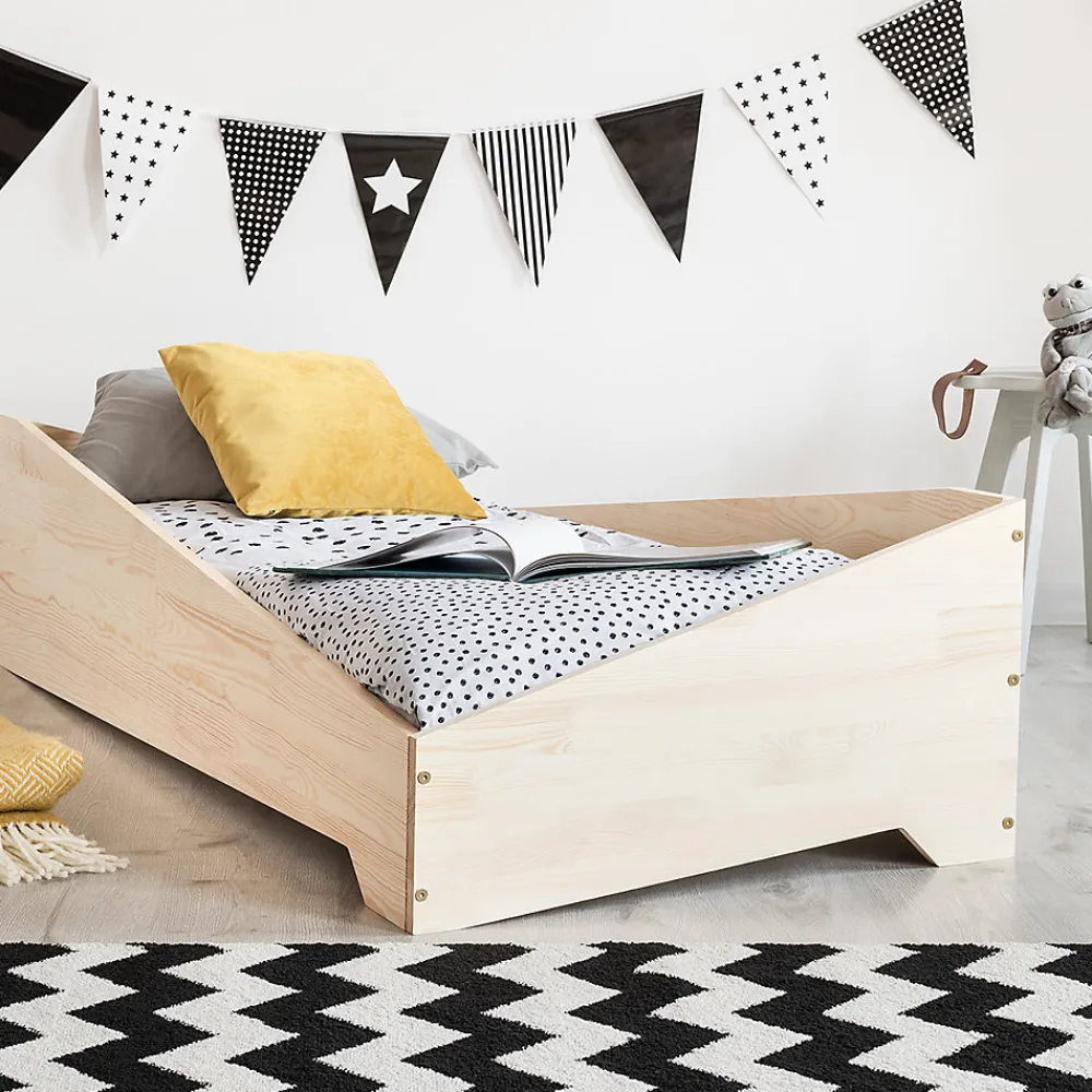 Lit 90x190 sommier inclus Solène Bois>Petits-Meubles Online