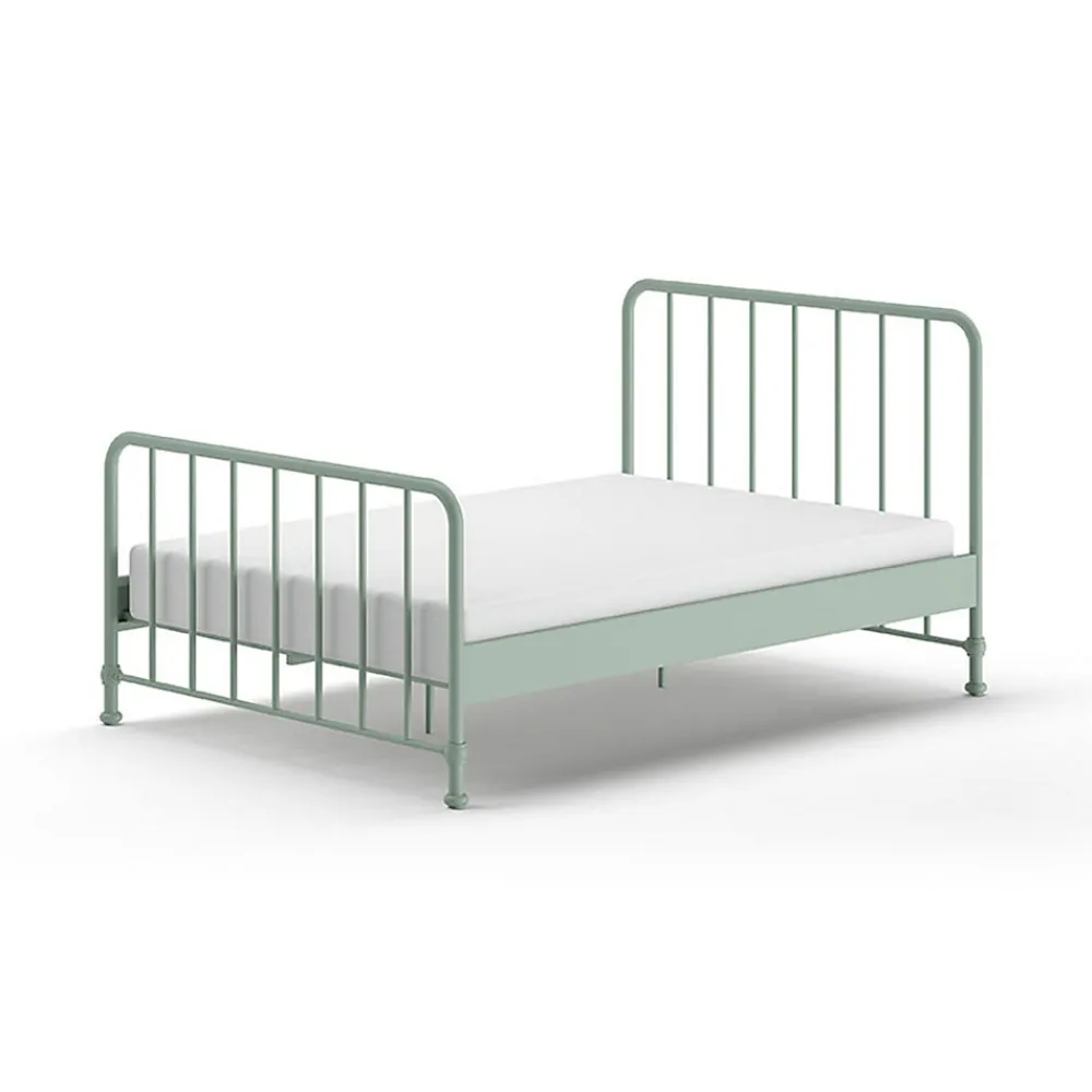 Lit 140x200 sommier inclus Vipack Bronxx Vert olive mat>Petits-Meubles Hot