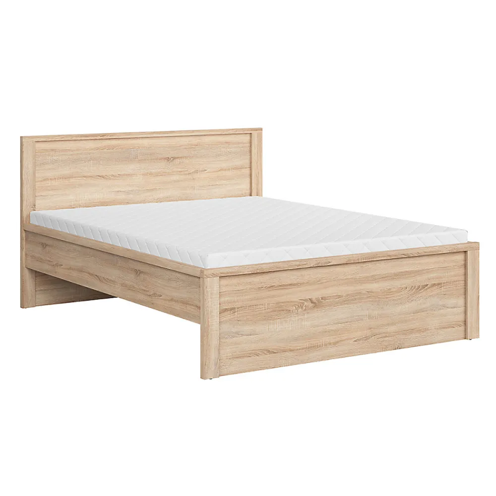 Lit 160x200 tête de lit haut Soren Bois>Petits-Meubles