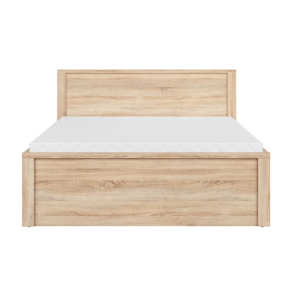 Lit 160x200 tête de lit haut Soren Bois>Petits-Meubles