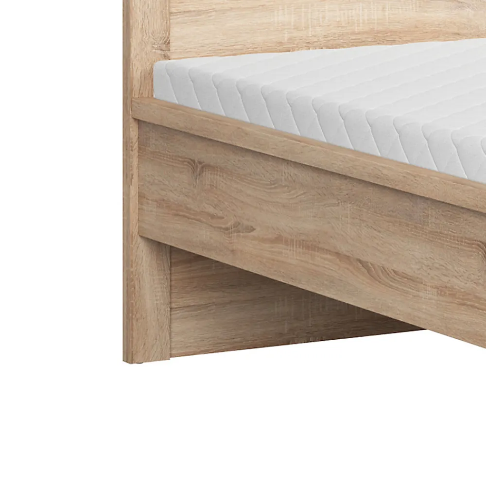 Lit 160x200 tête de lit haut Soren Bois>Petits-Meubles