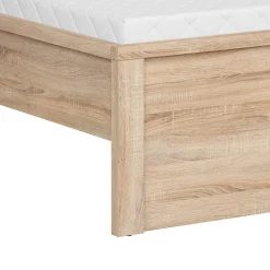 Lit 160x200 tête de lit haut Soren Bois><noscript><img width=