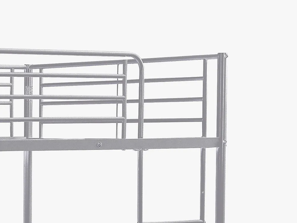 Lits superposés - 2 x 120 x 190 cm - Argent - DUOTIS>Vente-unique Online