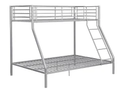 Lits superposés ELEVATIO IV - 90 et 140 x 190 cm - Acier - Argent>Vente-unique Best