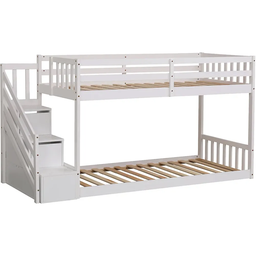 Happy Garden Lits superposés pour enfants 190x90cm blanc CELESTINE -*Enfant Lit Enfant