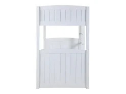 Vente-unique Lits superposés séparables ANCHISE II - 2 x 90 x 190 cm - Avec rangements - Pin blanc*Enfant Lit Enfant