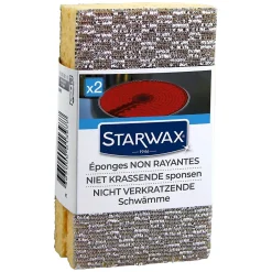 Lot 2 éponges non rayante Starwax L.13,5 x l.11,5 cm* Eponge