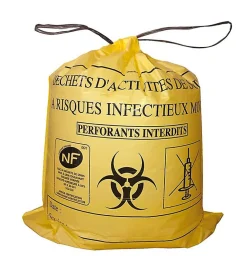Lot 500 Sacs DASRI Jaune pour déchets à risques infectieux 15L 20L 100L Litres Taille - 100L-DASRI>Pro Et Discount Best