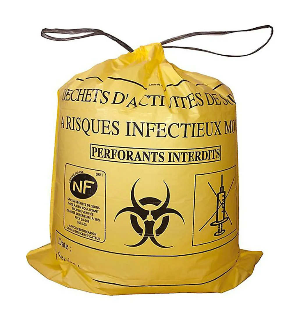 Lot 500 Sacs DASRI Jaune pour déchets à risques infectieux 15L 20L 100L Litres Taille - 20L-DASRI>Pro Et Discount