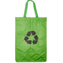 Lot 3 sacs de recyclage ménagers l.31 x H.44 cm bleu, vert et jaune* Sac Poubelle