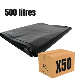 Pro Et Discount Lot 50 sacs poubelle à déchets Housses de conteneur 500L litres container à ordure* Sac Poubelle